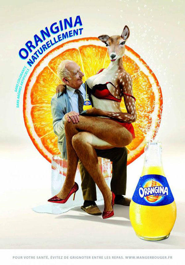 Nouvelle pub sexy orangina papy