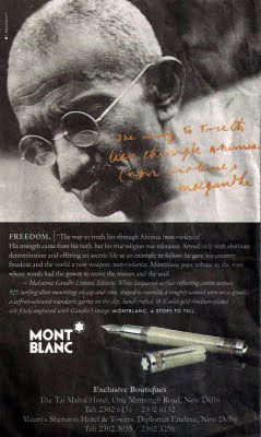 stylo gandhi mont-blanc