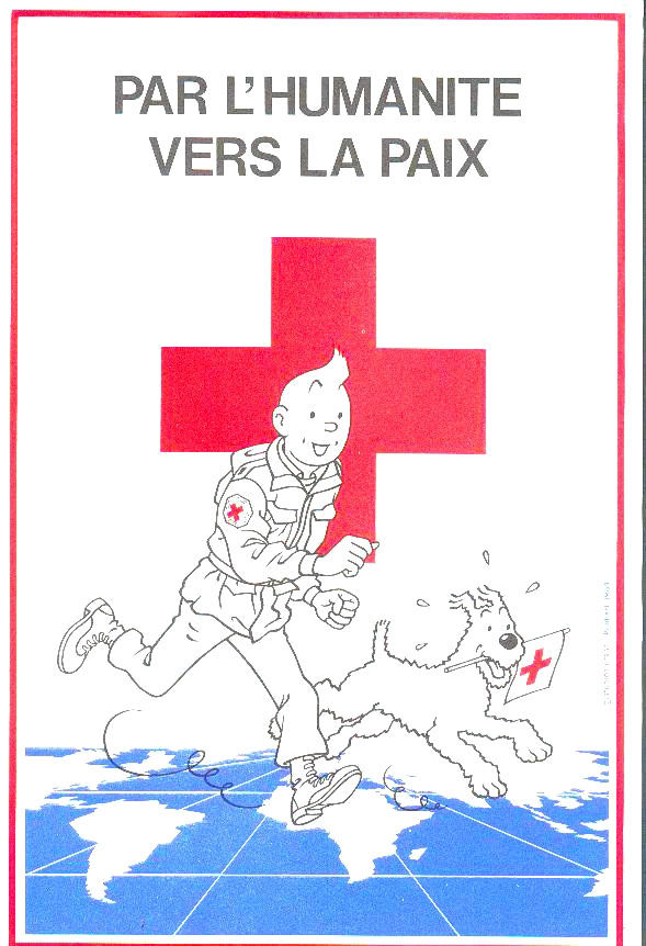 tintin croix rouge