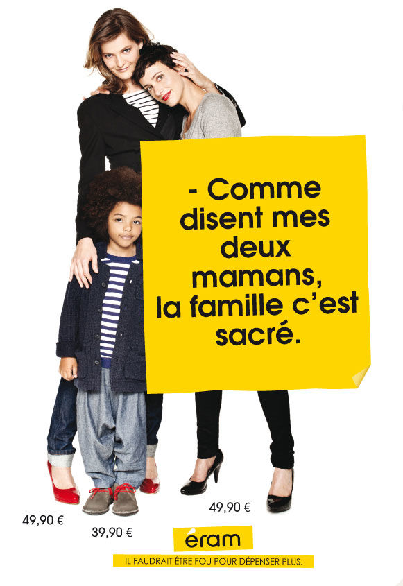 publicité eram 2011 lesbiennes