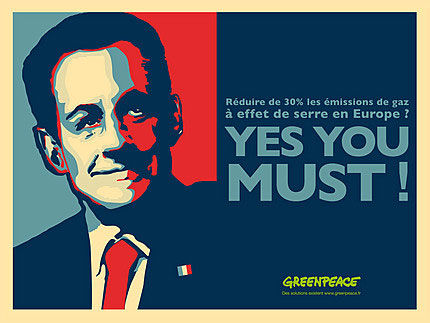 publicité sarkozy greenpeace