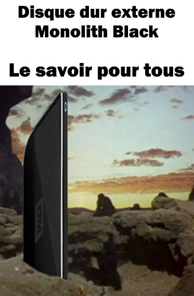 disque dur monolith 2001 parodie