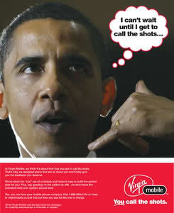 pub Barack Obama Virgin Mobile