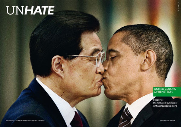 pub Barack Obama Benetton unhate