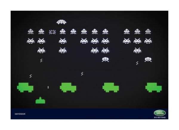 pub space invaders Land Rover