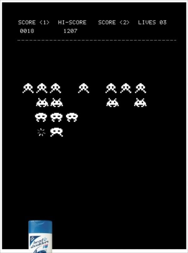 pub space invaders Head & Shoulders