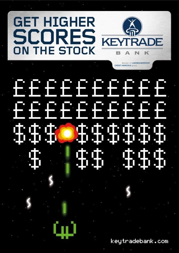 pub space invaders Keytrade Bank