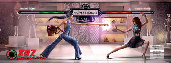 pub street fighter Harvey Nichol's