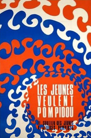 affiche présidentielle 1969 Pompidou