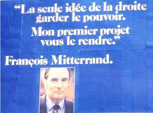 affiche présidentielle 1974 Mitterrand