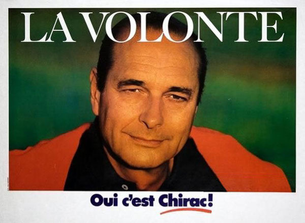 affiche présidentielle 1988 Chirac