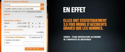 bannière sexiste sixt