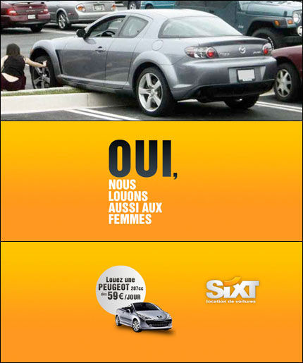 pub sexiste sixt