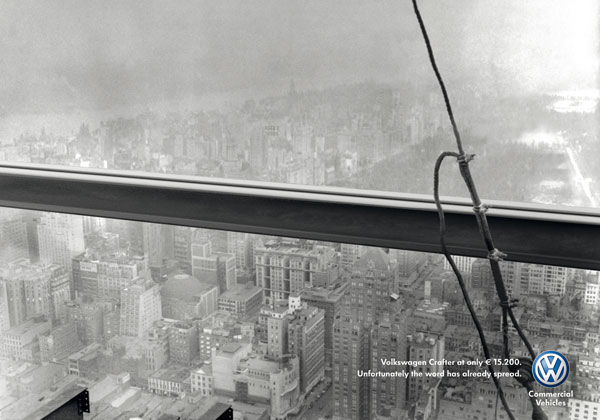 lunch atop a skyscraper pub volkswagen