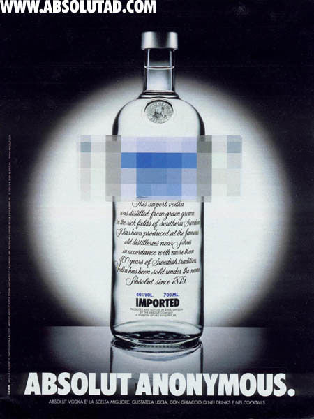 publicité absolut vodka