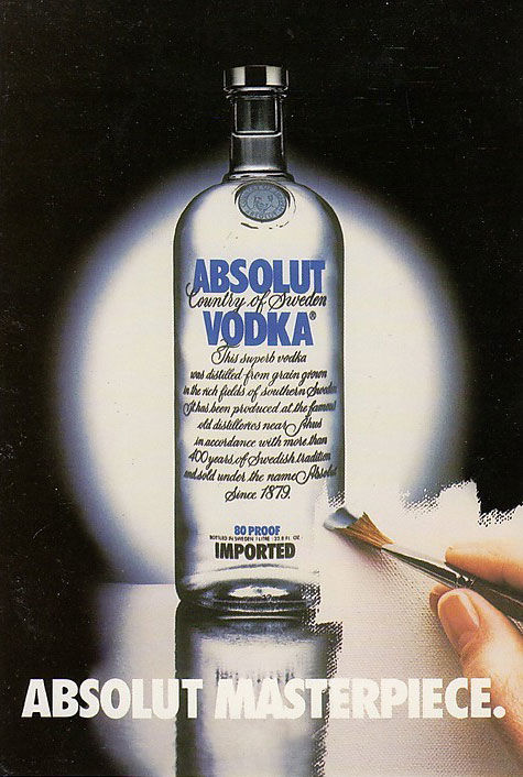 publicité absolut vodka