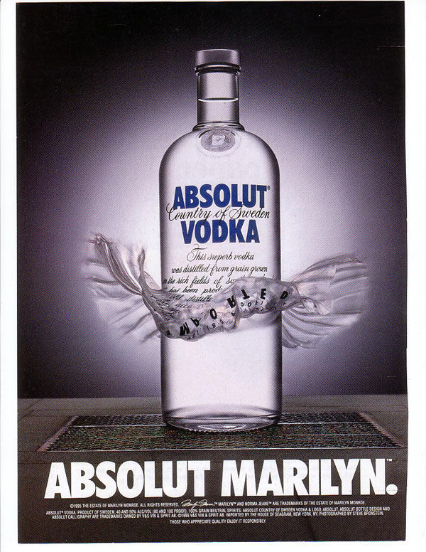 publicité absolut vodka