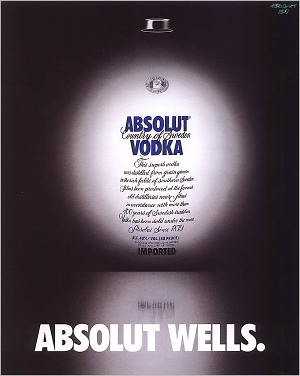 publicité absolut vodka