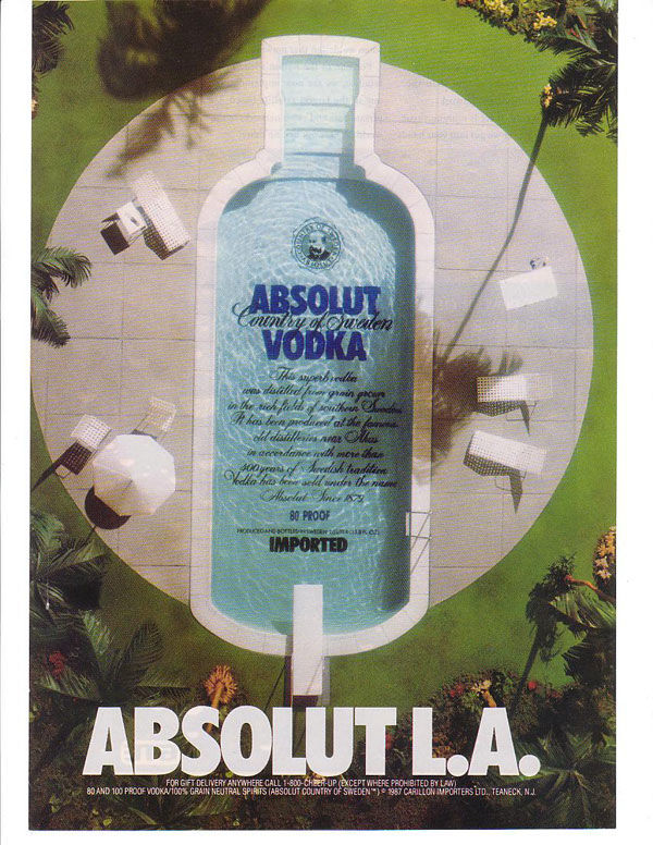 publicité absolut vodka