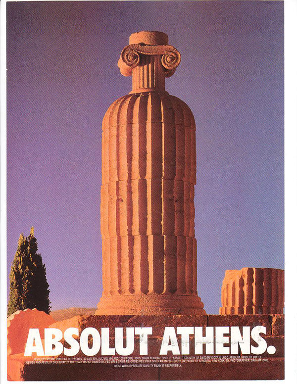 publicité absolut vodka