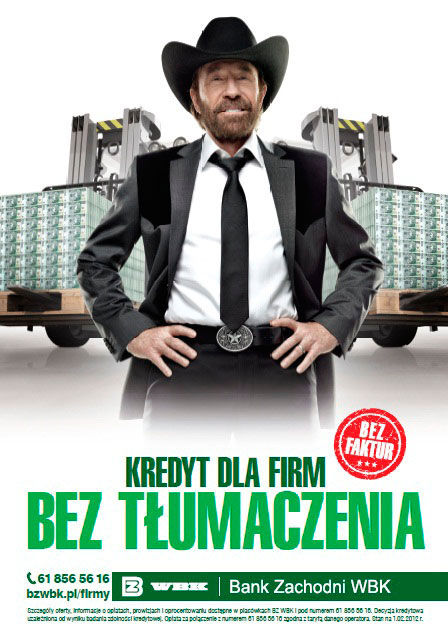 pub chuck norris Bank Zachodni WBK