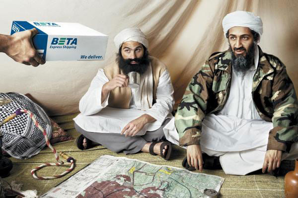 publicité ben laden Beta Express Shipping