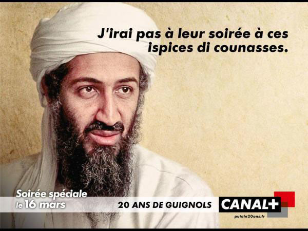 publicité ben laden Canal+