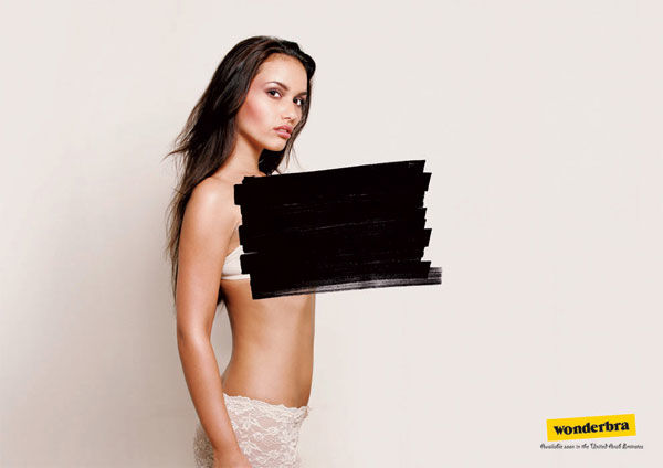 publicité censurée Wonderbra