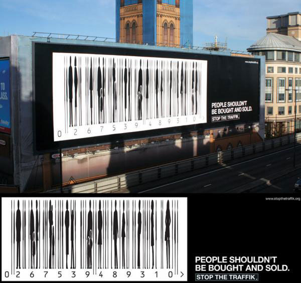 publicité code-barres 