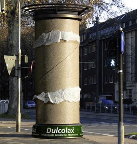 Publicité toilettes : Dulcolax Dulcolax