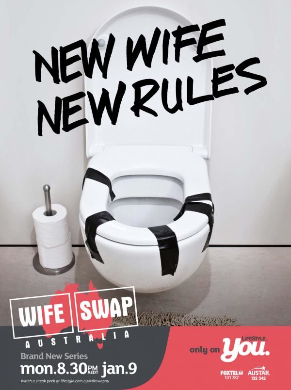 Publicité toilettes : Wife Swap