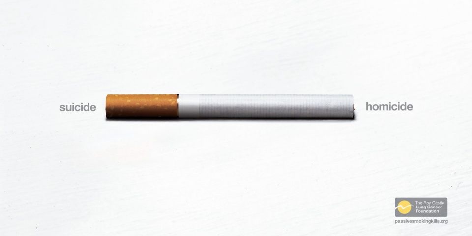 publicité cigarette The Roy Castle Lung Cancer Foundation