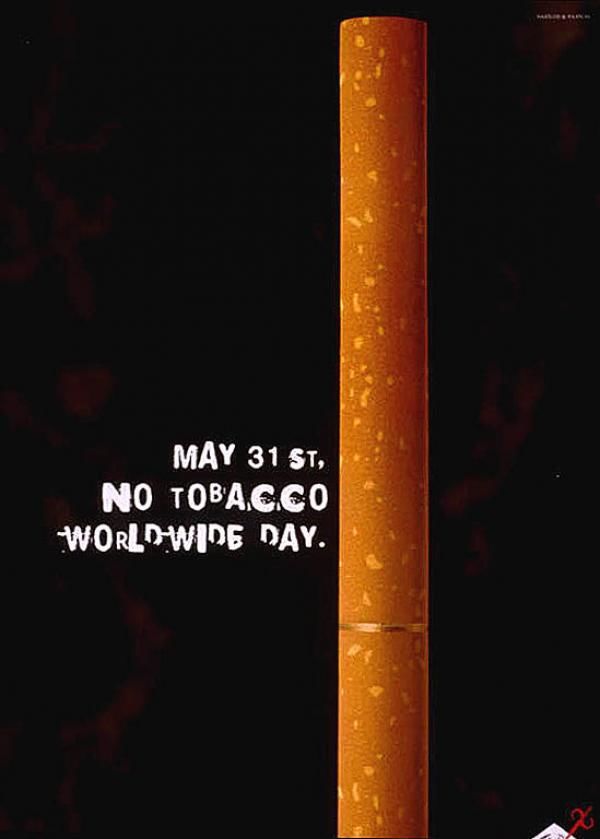 publicité cigarette No Tobacco World Wide Day