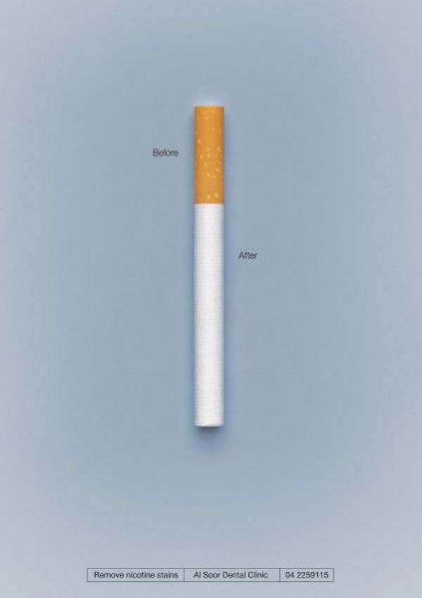 publicité cigarette Al Soor Dental Clinic