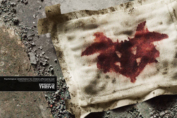 publicité Rorschach Freedom to Thrive Foundation