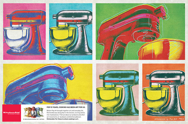 publicité pop art Kitchenaid