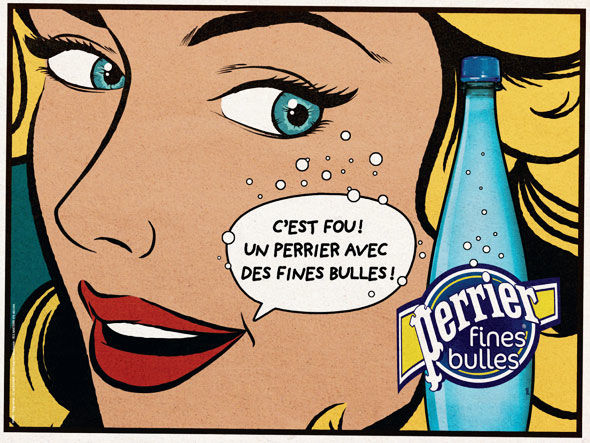 publicité pop art Perrier