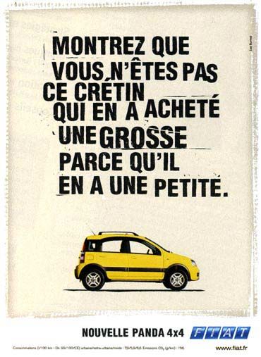 pub homme débile Fiat