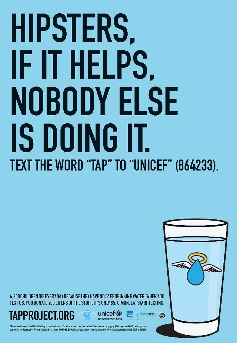 pub hipster Unicef