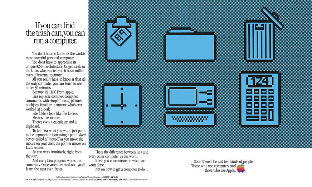 publicité Apple Lisa