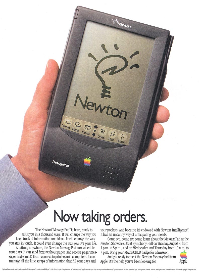 publicité Apple Newton