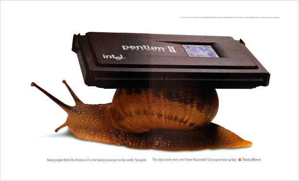 publicité Pentium II escargot