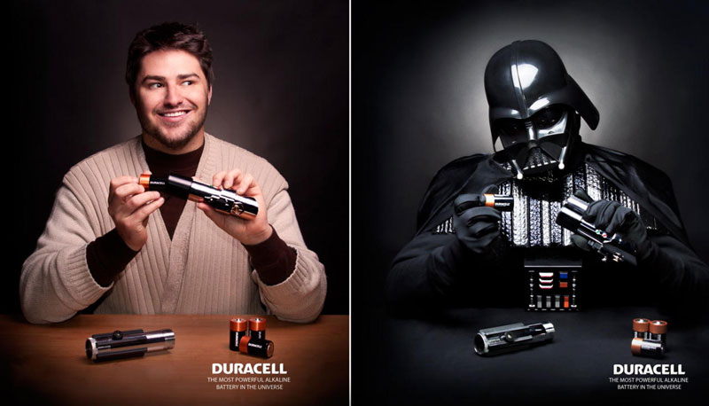 pub Dark Vador Duracell