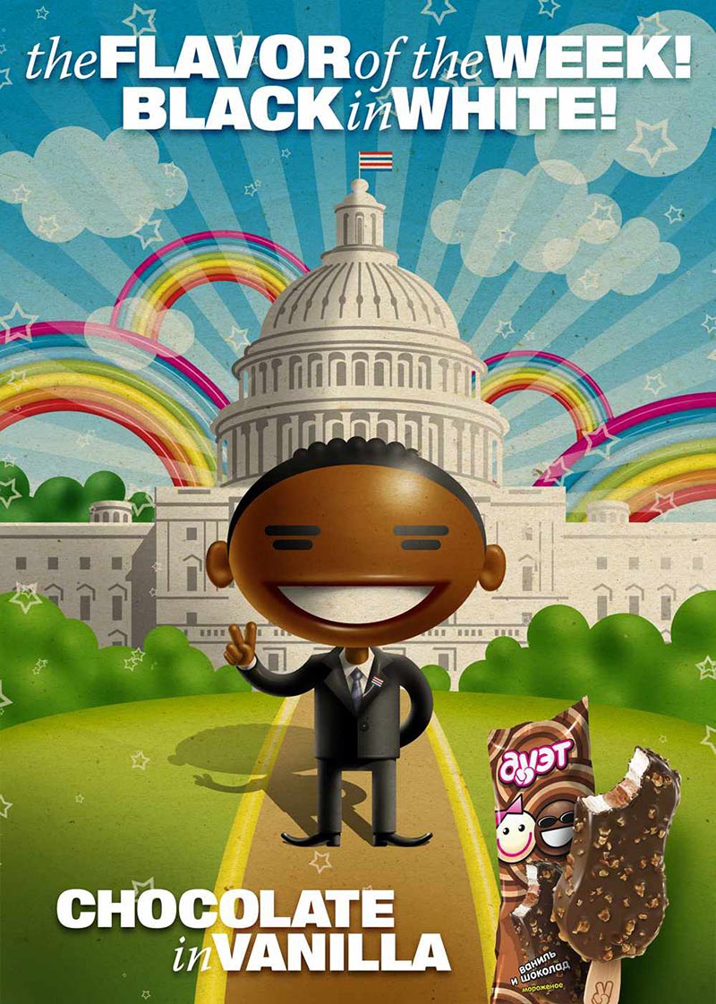 pub raciste Duet Ice Cream Obama