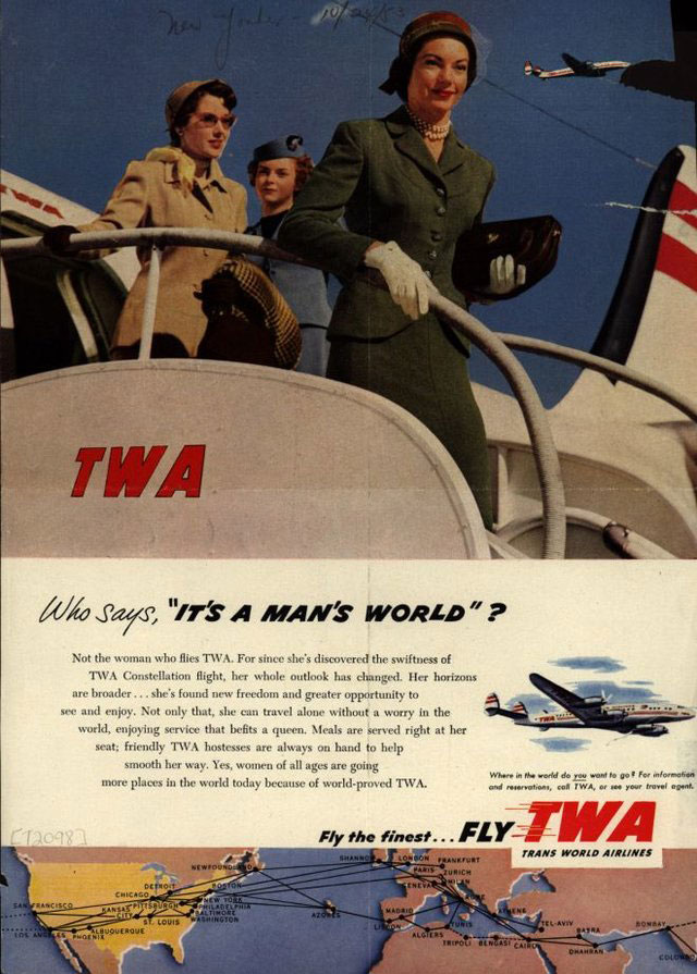 publicité féministe TWA