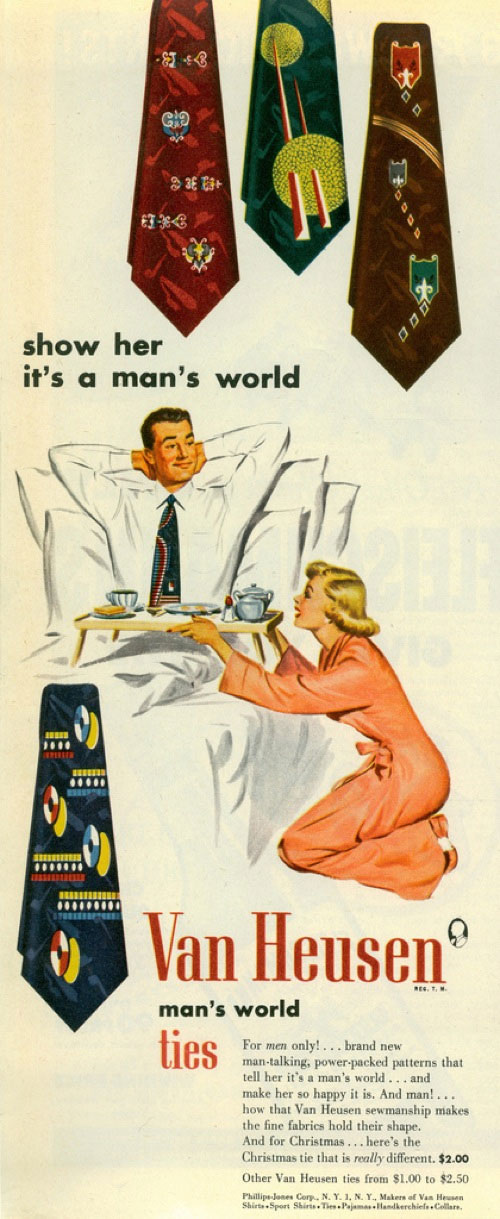 publicité sexiste Cravates Van Heusen (1951)