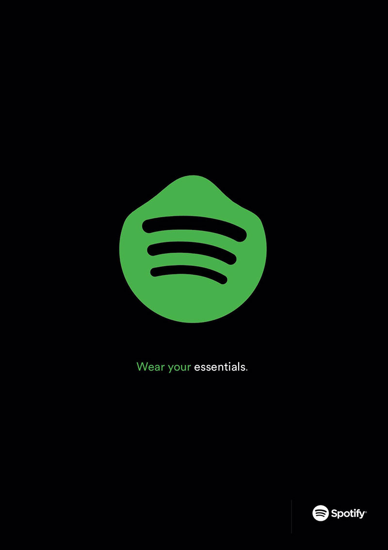 publicité coronavirus spotify