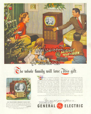 publicité télévision General Electric années 40