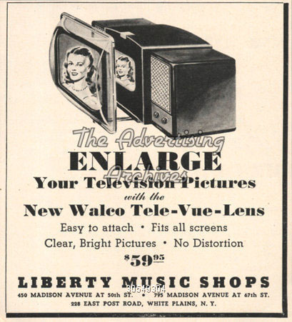 publicité walco tele vue lens