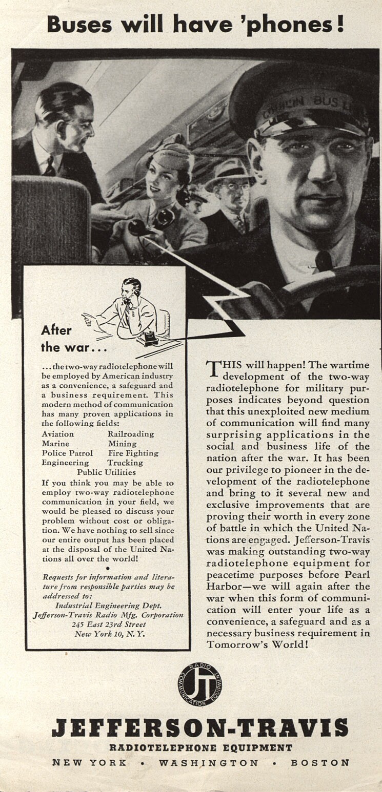 le téléphone du futur en 1943